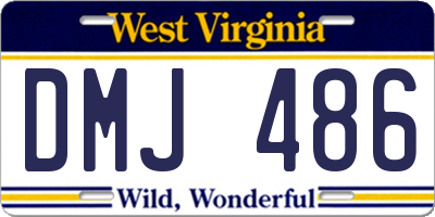 WV license plate DMJ486