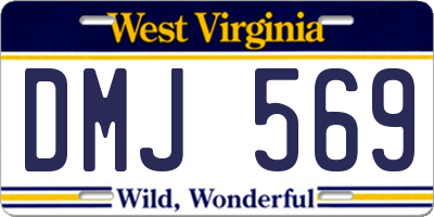 WV license plate DMJ569