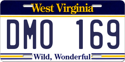 WV license plate DMO169