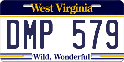 WV license plate DMP579