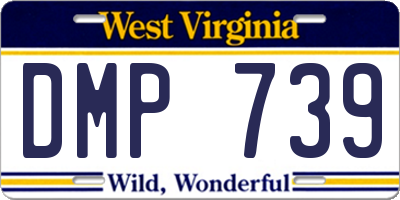 WV license plate DMP739