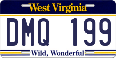 WV license plate DMQ199