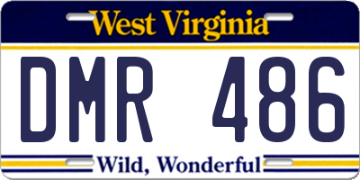 WV license plate DMR486