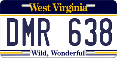 WV license plate DMR638