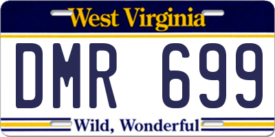 WV license plate DMR699