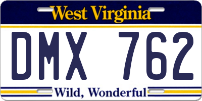WV license plate DMX762