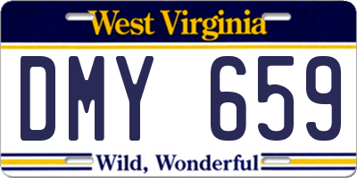 WV license plate DMY659