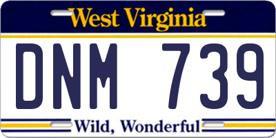 WV license plate DNM739