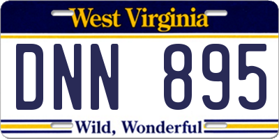 WV license plate DNN895