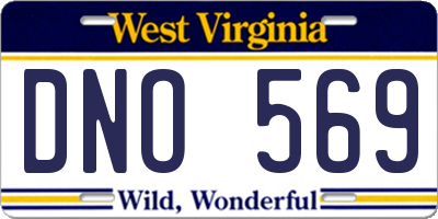 WV license plate DNO569