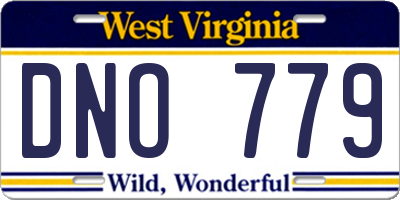 WV license plate DNO779