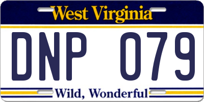 WV license plate DNP079