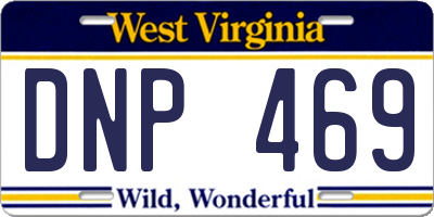 WV license plate DNP469