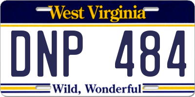 WV license plate DNP484