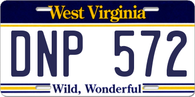 WV license plate DNP572