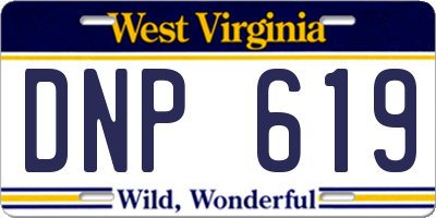 WV license plate DNP619