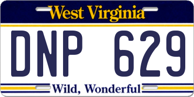 WV license plate DNP629