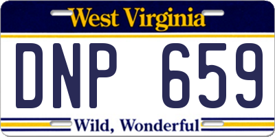 WV license plate DNP659