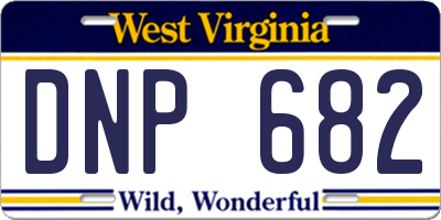 WV license plate DNP682