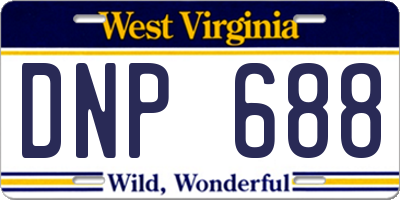 WV license plate DNP688