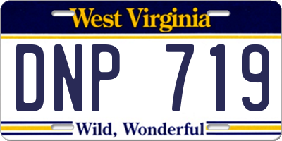 WV license plate DNP719