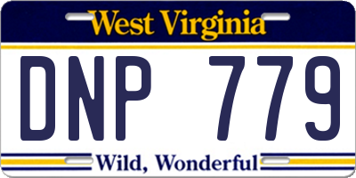 WV license plate DNP779