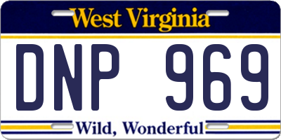 WV license plate DNP969