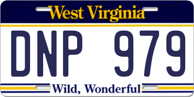 WV license plate DNP979