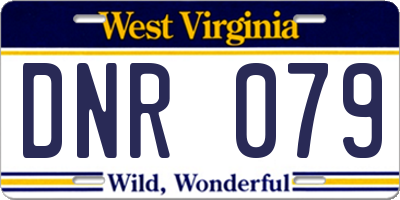 WV license plate DNR079