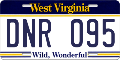 WV license plate DNR095
