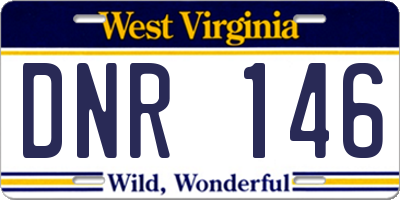 WV license plate DNR146