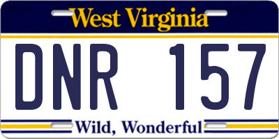 WV license plate DNR157