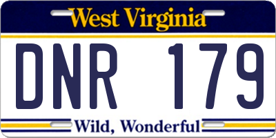 WV license plate DNR179