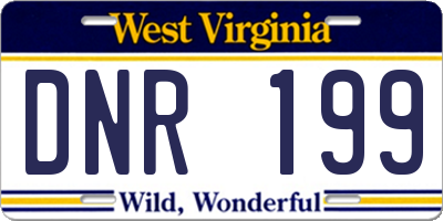 WV license plate DNR199