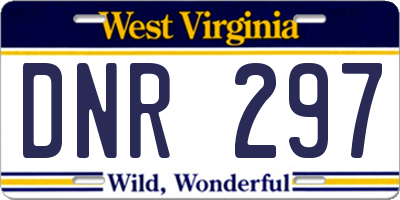 WV license plate DNR297