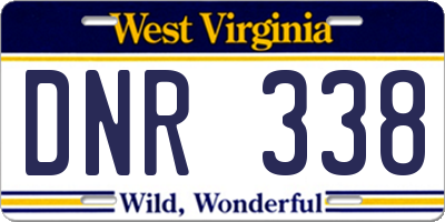 WV license plate DNR338