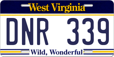 WV license plate DNR339