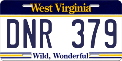 WV license plate DNR379