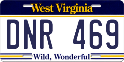 WV license plate DNR469