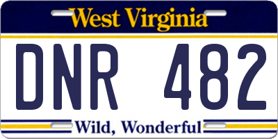 WV license plate DNR482
