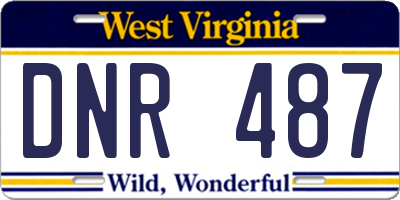 WV license plate DNR487