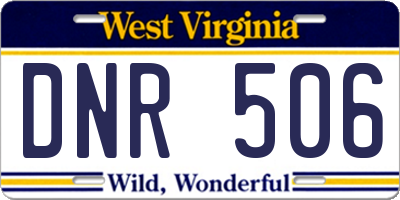 WV license plate DNR506