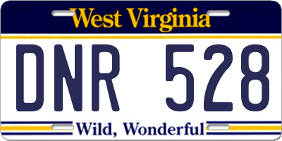 WV license plate DNR528