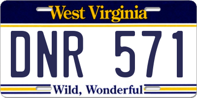 WV license plate DNR571