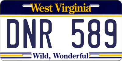 WV license plate DNR589