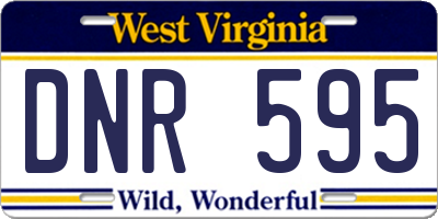WV license plate DNR595