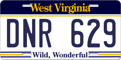 WV license plate DNR629
