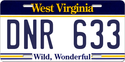 WV license plate DNR633
