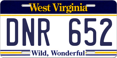 WV license plate DNR652