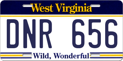 WV license plate DNR656